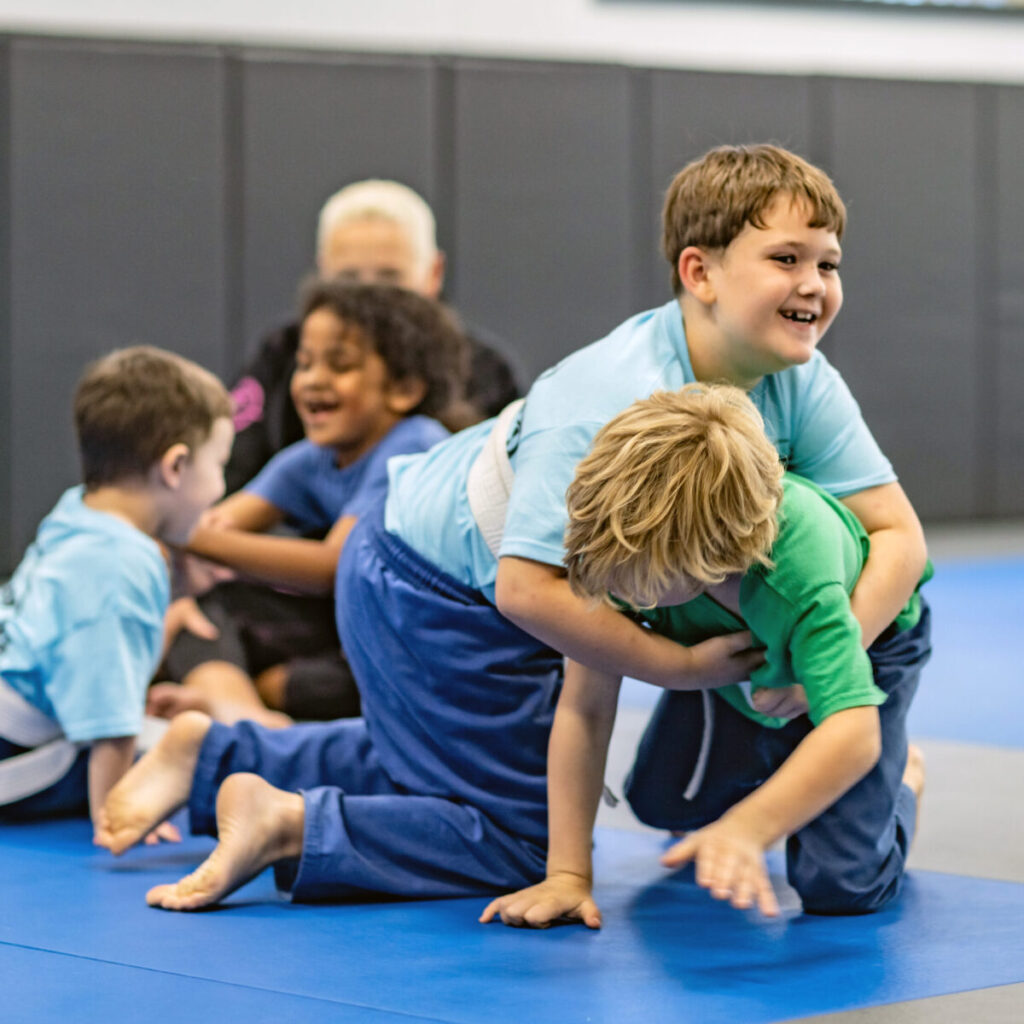 Mighty Warriors Kids Jiu Jitsu Training at Warrior Defense